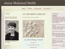 Tablet Screenshot of jannamalamudsmith.com